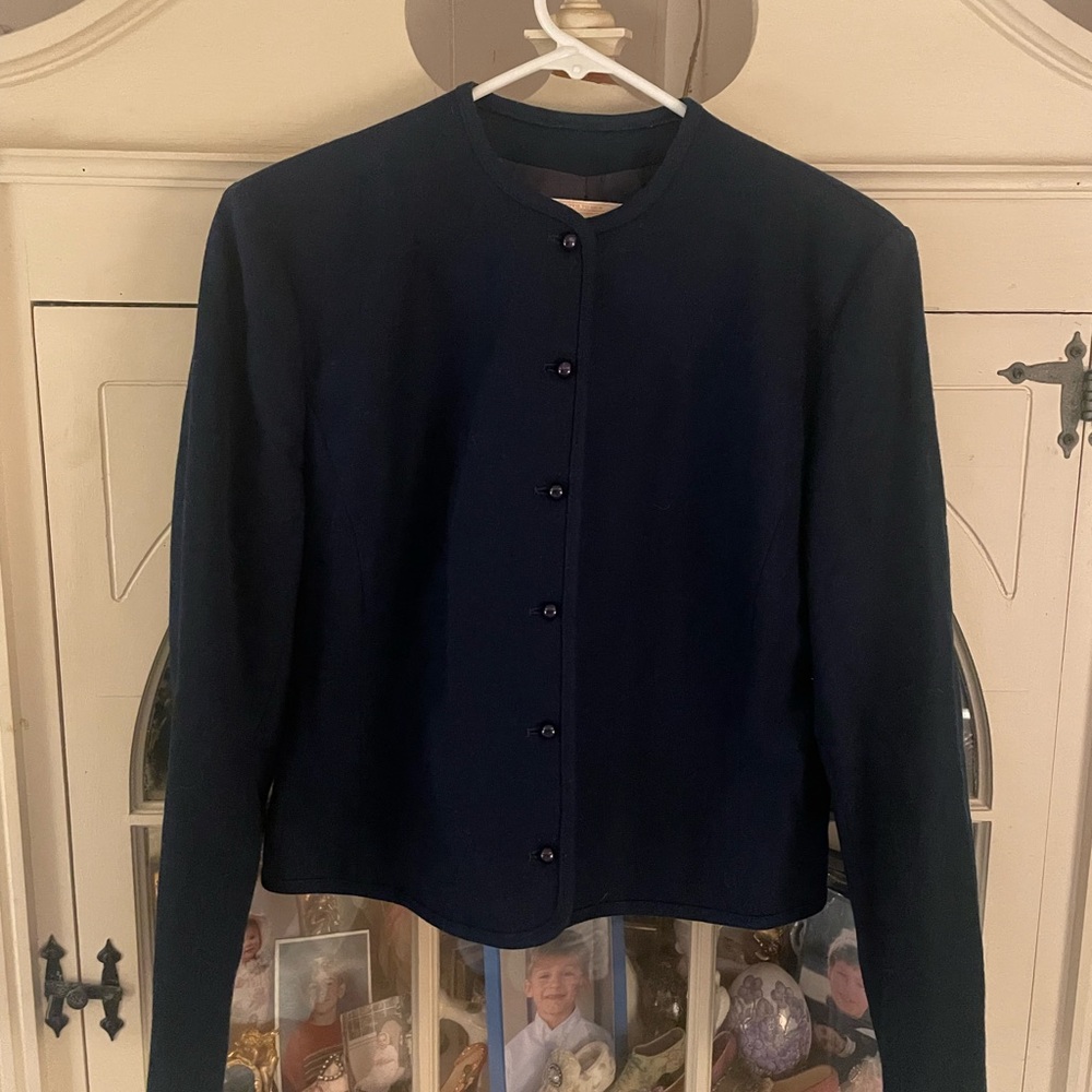 Pendleton Blue Pure Wool Blazer Classic Suit Jack… - image 1